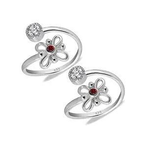 StyleeJewel Sterling Silver Toe Rings for Women | 925 Pure Chandi Bichiya Traditional Design Indian Toe Rings for Women Stylish (SJTR74)