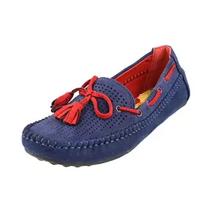 Metro Women Blue/Navy Synthetic Loafers (31-7429-17-39-Blue/Navy) Size (Euro39/Uk6)