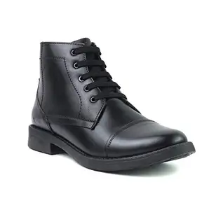 XY HUGO 2510 Police Black Leather boot for Unisex -37