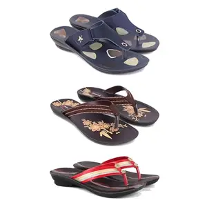 Women's Comfortable Sandal,Casual Lightweight Sandal for Everyday Wear | TBS-(3-COMBO)-1973-O21-1958-7