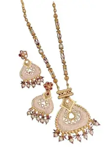 PAL FASHION'S Jewellery Set Kundan & Beads Studded Choker Necklace Set For Women 025-142-1