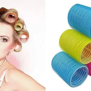 Verbier 6 Pcs Non Heat Easy Way To Use Curling Roller for Curling Hair Style For Women/Girls