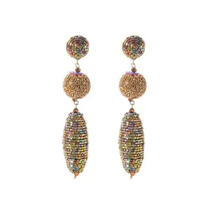 XPNSV Luxury Bling Disco Ball Drop Earrings | Anti Tarnish, Light Weight, Handmade | Daily/Party/Office Wear Stylish Trendy Jewellery | Latest Fashion for Women, Girls and Her