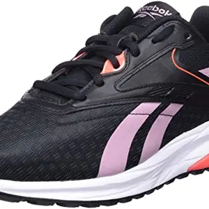 Reebok Women Synthetic,Textile Rubber LIQUIFECT 90 2 Running Shoes CBLACK/INFLIL/ORGFLA UK-4