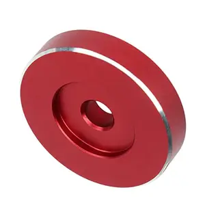 FUIK RPM Adapter, Aluminum Record Adapter Stable Playing Good Match for Music (Red)