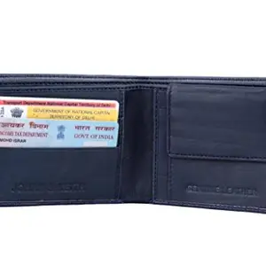 pocket bazar Men's Wallet Blue Color Artificial Leather