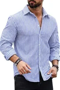 Belpatra Striped Casual Regular Fit Shirt for Men| Men Full Sleeve Shirt