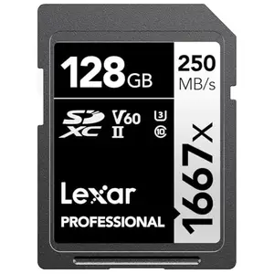 Lexar Professional 1667x 128GB SDXC UHS-II/U3 Card (LSD128CBNA1667) price in India.
