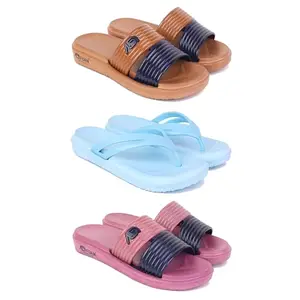 Women's Comfortable Sandal,Casual Lightweight Sandal for Everyday Wear | (COMBO-3)-1981-1976-1982-7-EURO-38