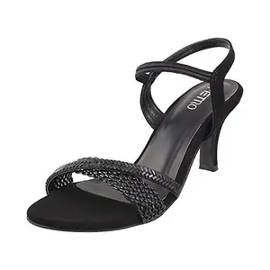 METRO Women BLACK Synthetic Sandals (SIZE EURO36/UK3) 35-3244-11-36-BLACK