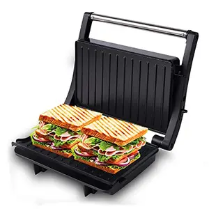 Jolfay Panini Press Grill, Sandwich Maker with,Non-stick Plates, Opens 180 Degrees for Any Size, Indicator Lights, Electric Indoor Grill price in India.