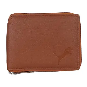 WILD EDGE WILDEDGE Unisex Round Chain Wallet (Tan)