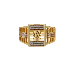 Stylish Men's Designer Ring Diamond Gold Ring For Men Ring/Gold Ring||JEWELRYRING-177-22