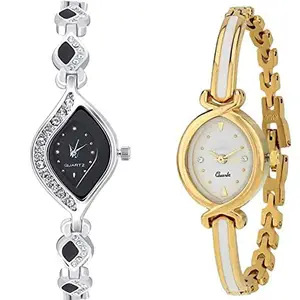 RPS FASHION WITH DEVICE OF R Analog White Dial & Red Dial Womens Watches Combo Pack of 2