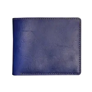 YOUR GIFT STUDIO Classy Leather Men's Wallet (Royal Blue)