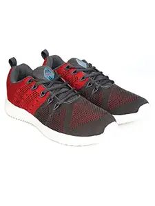 Impakto Men Grey & Red Sports Shoe SS1141