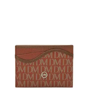 Da Milano Leather Card Holder for Men & Women - Orange (10156)