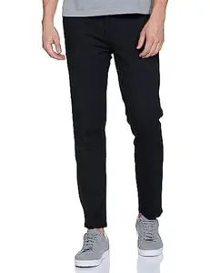 The Indian Garage Co Men Slim Fit Striped Mid-Rise Chinos