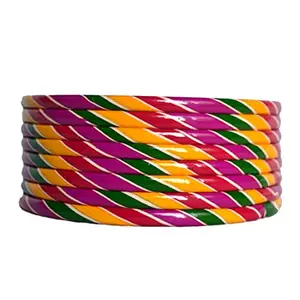 Kanganas Fashion KANGANAS Lac Bangles for women Beautiful Traditional Rajasthani Teez LAHARIYA Chuda 158 (2.4)