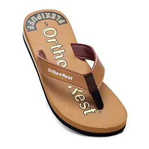 Ortho + Rest Women's Extra Comfort Ortho Slippers for Women Daily Use | Orthopedic Footwear | Casual Flip-Flops for Women
