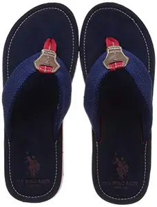 US Polo Association Men's Weber Navy Slipper/Sandal-8 UK (9 US) (2531913079)