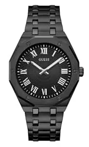 GUESS Asset Analog Watch for Men with Round Dial & Water Resistant Man's Wrist Watches