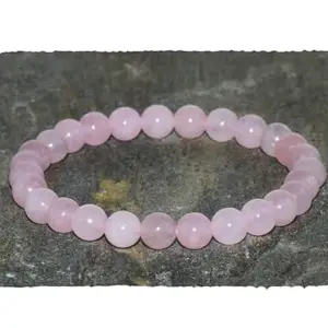 Real Rose Quartz Bracelet with Lab Certificate - Natural Crystal for Women & Men - Heart Chakra Activation, Peace & Beauty - Premium 8mm Beads Gift for Emotional Wellness