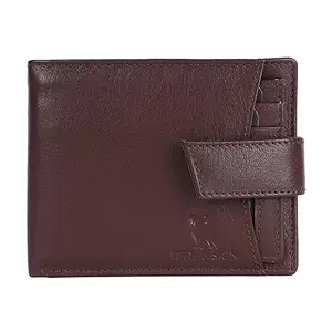 HIDE & SKIN Unisex Leather Denver Wallet (Brown)