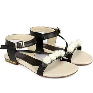 BXXY Synthetic Material Flat Sandals for Women's and Girls