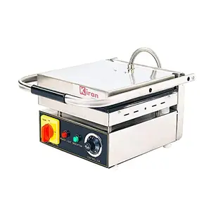 Kiran Enterprise Metal 3 Step Sandwich Griller Model Hotel Equipment For Restaurant And Kitchen And Commercial Purpose (White), 1000 Watts price in India.