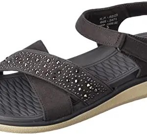 Bata Comfit womens GEM SANDAL GREY Flats - 3 UK (6692471)