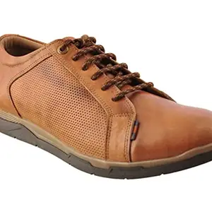 Buckaroo Axton Genuine Leather Tan Casual Shoes for Mens: Size UK 6