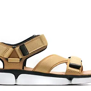 Clarks Men's Tri Cove Tan Combi Sandal-10 Kids UK (261410497)