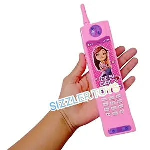 SIZZLER TOYS Kids Musical Toy Baby Phone Toy landline 3D Light satelite Mobile Many Different Sound Tring Tring Battery Operated ( Included ) Colour May Vary