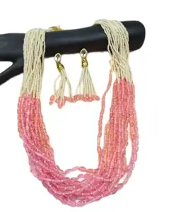 Latest Stylish Stone Studded Jewellery Set for Women |Festive Wedding Party Necklace Earrings|JS_260|