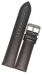 SURU® 24mm Padded Ogive Tip Leather Watch Strap/Band for Men Women (Colour - Brown/Size - 24mm) (Size Guide in 3rd Image) U103
