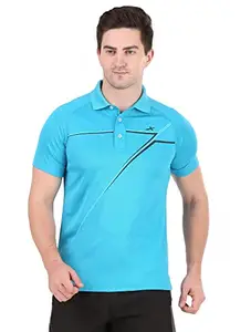 Vector X OMT-263 Men's Stylish Polo Neck T-Shirt Turquise