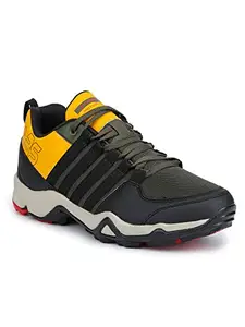ABROS Men's Roxwell ASGO0118 Sports Shoes_Black/Mustard_9UK