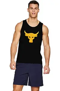 THE BLAZZE 0101 Men's Tank Tops Muscle Gym Bodybuilding Sleeveless Vest Fitness Workout Train Stringers (M, Black)