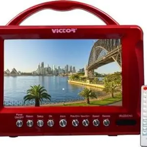 7 inch Full HD Monitor (Portable Wide Screen Tv/Monitor Fm Mp3/ Mp4 Sd Reader USB Play with Remote) (Response Time: 5 ms, 60 Hz Refresh Rate)