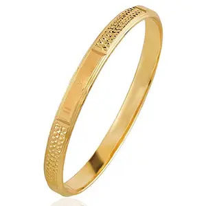 Memoir Gold plated Spiritual OM Kada Bangle Men Women