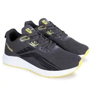 Lancer Mens FLASH-10DGR-BLK Grey Running Shoe, 9