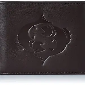 Justrack Men Dark Brown Color Genuine Leather Wallet (LWM00192-JT_6)
