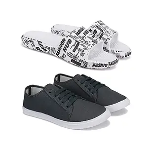 BERSACHE Perfect Flip-Flops for Men (Multicolour) (Pack of 2) Combo(QQ)-1874-1504