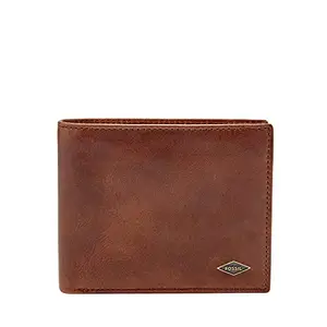 Fossil Dark Brown Leather Men's Wallet (ML3736201x4.75"L x 1"W x 3.75"H)