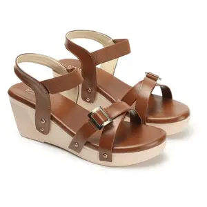 Iconics Women sandal,Brown,UK-7