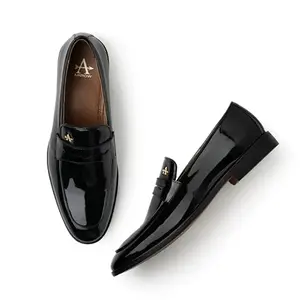 Arrow Tiber Men's Black Slip on Shoes-(UK/8) (US/9) (2FA23398Z01)