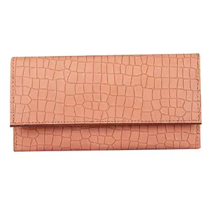 ShopMantra Wallet for Women's |Clutch | Vegan Leather | Holds Upto 11 Cards 1 ID Slot | 2 Notes and 1 Coin Compartment | Magnetic Closure | Color-Camel