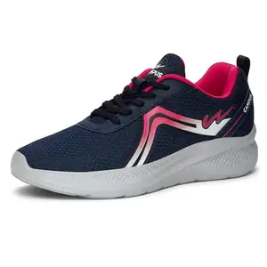 Campus Women's Raye Running Shoes Navy/Rani - 8UK/India