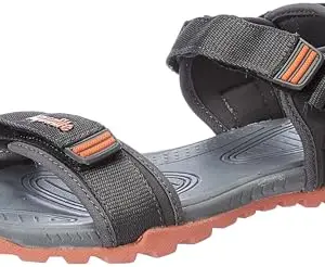 Aqualite Men MGS-702 Sandal, D.Grey/Orange, 6 UK/India